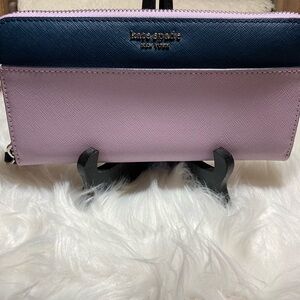 NWOT ♠️ Kate Spade New York Cameron LG Continental wallet Lavender and Blue